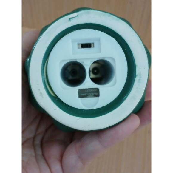 Mini Ceramic Christmas Tree with Lights & Star - small flaw - battery operated - Picture 10 of 14